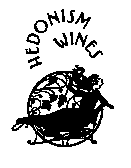 Белочёрный логотип Hedonism Wines