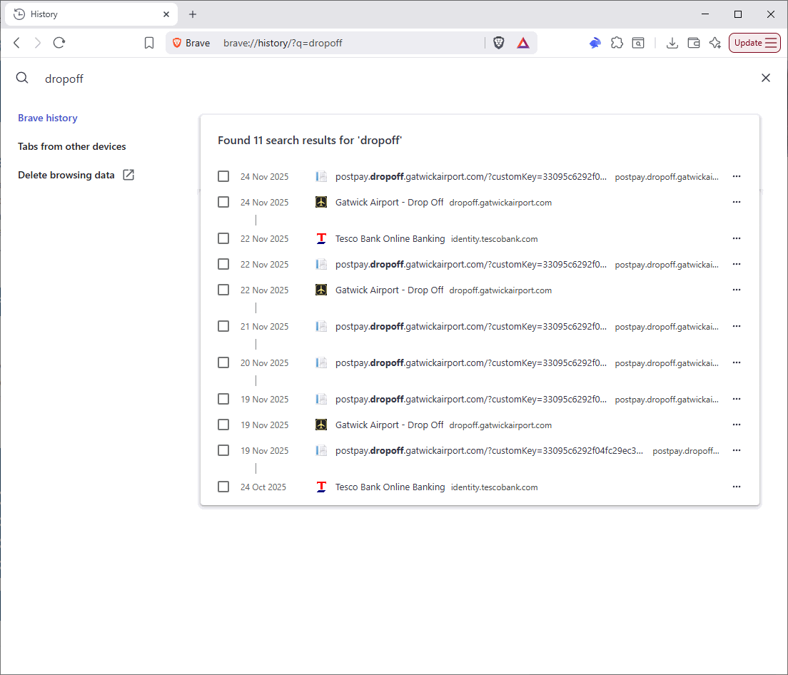 Gatwick Airport drop-off penalty charge successful POPLA appeal